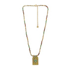 Collier Amalia pendentif plaque coeur