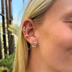 BOUCLE D'OREILLE PALMA Argent 925 doré à l'Or 18k