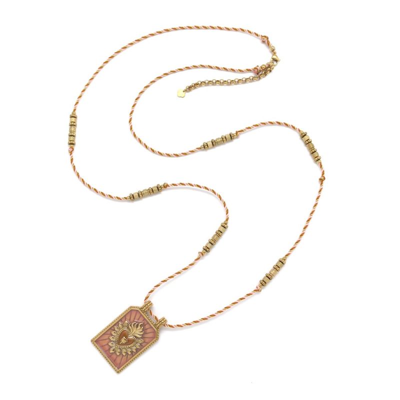 Sautoir Lina pendentif plaque