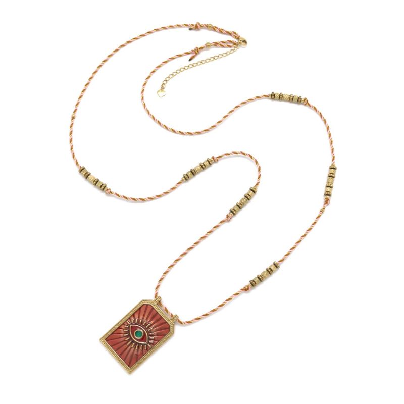 Sautoir Lina pendentif plaque