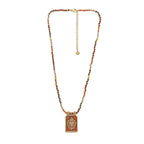 Collier Amalia pendentif plaque coeur