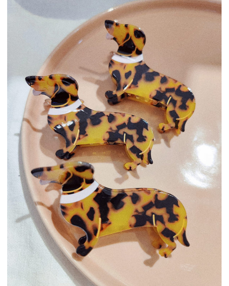 Pince à cheveux teckel