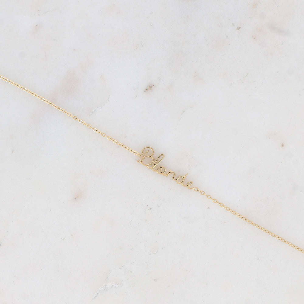 Bracelet "Blonde" - Doré