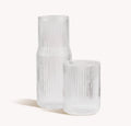 Carafe cannelée Clear GRY MATTR by Joe Mimran