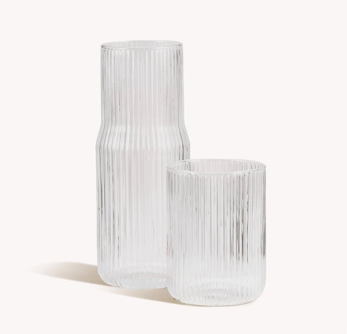 Carafe cannelée Clear GRY MATTR by Joe Mimran