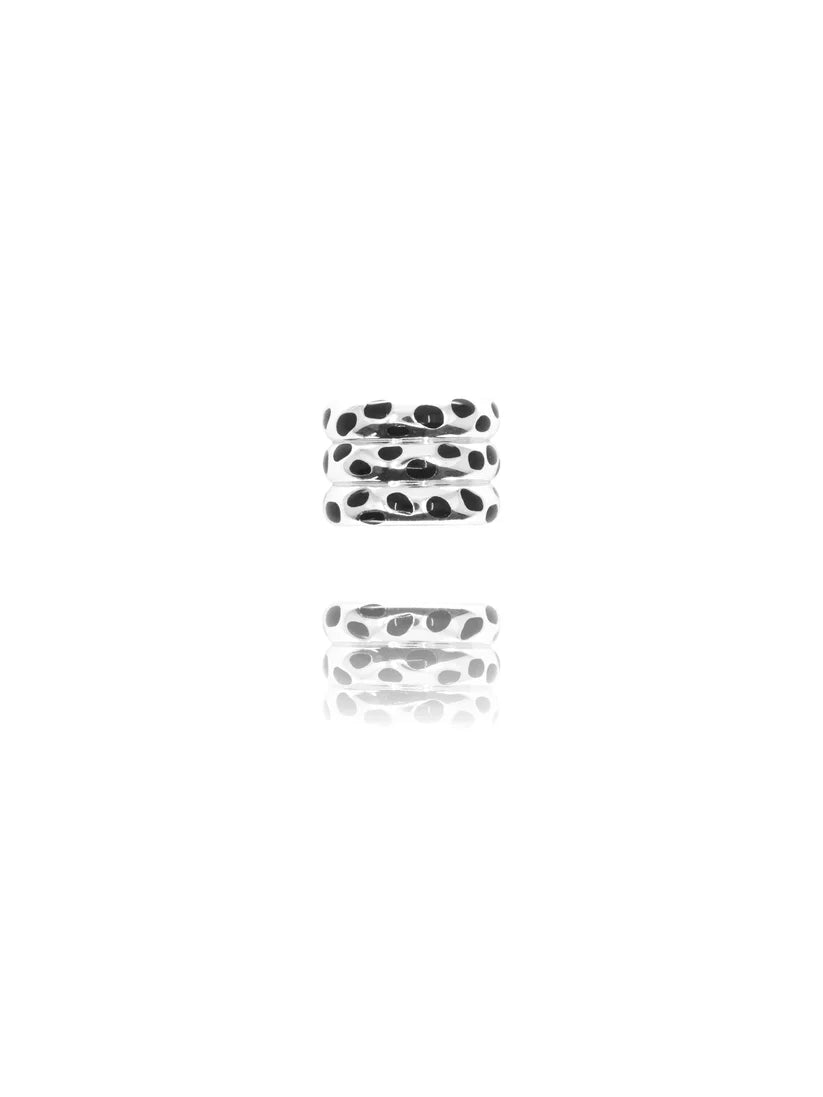 Anneau à foulard/ Bague Léopard argent, Automne N°26