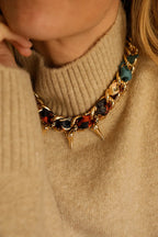 Collier Léopard or, Automne N°26