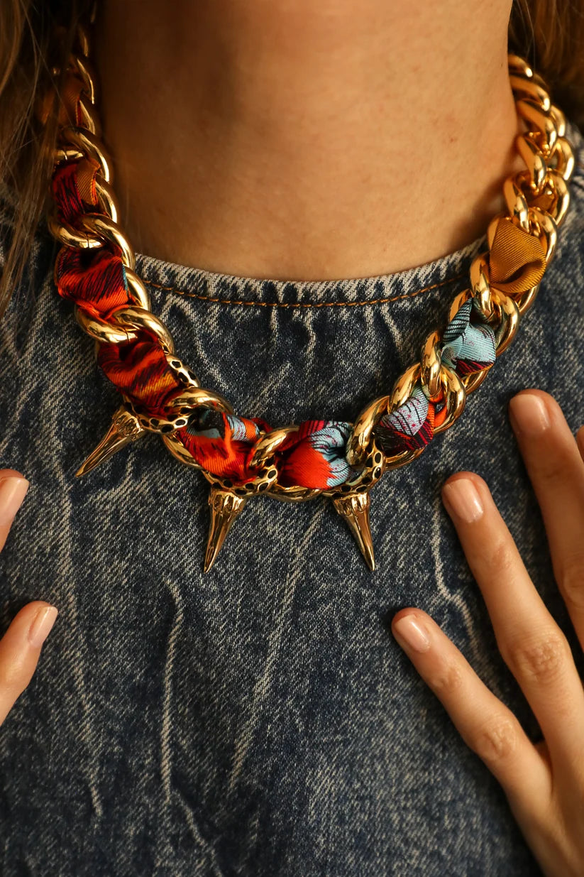 Collier Léopard or, Automne N°26