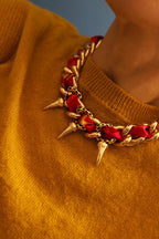 Collier Léopard or, Automne N°26
