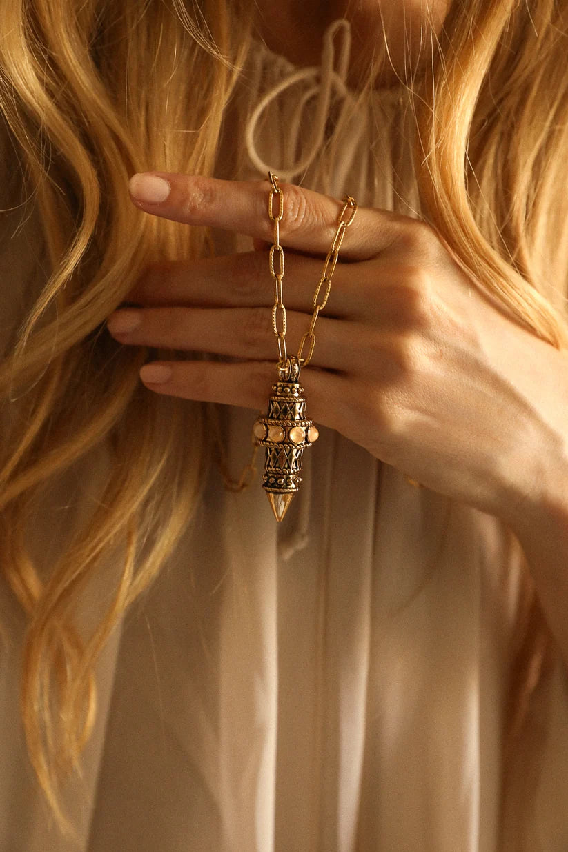 Collier Pendule, incrusté