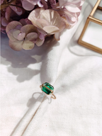 Bague rectangulaire strass