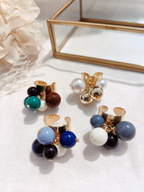 Bague Multi perles résine colorées