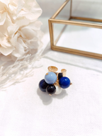 Bague Multi perles résine colorées