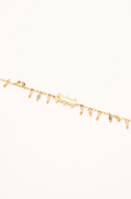 bracelet pierres naturelles pendantes et barre