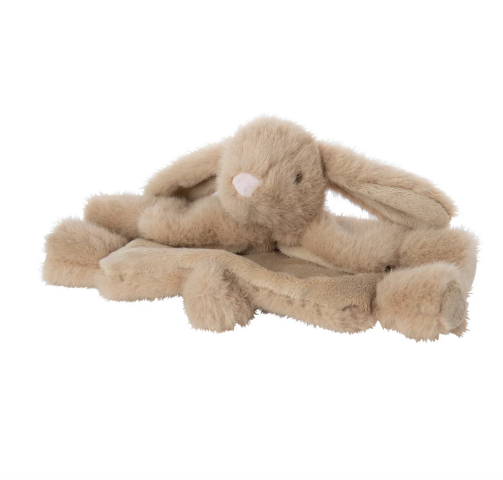 Doudou Lapin Polyester Camel Large