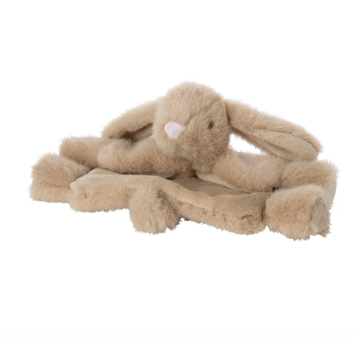 Doudou Lapin Polyester Camel Large