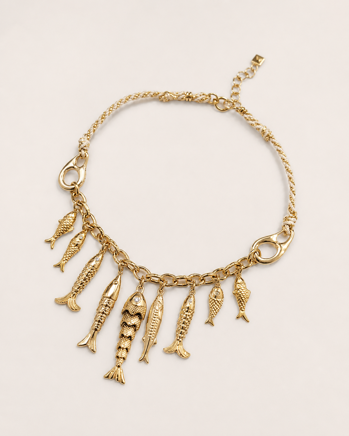 Collier Breloques Poissons