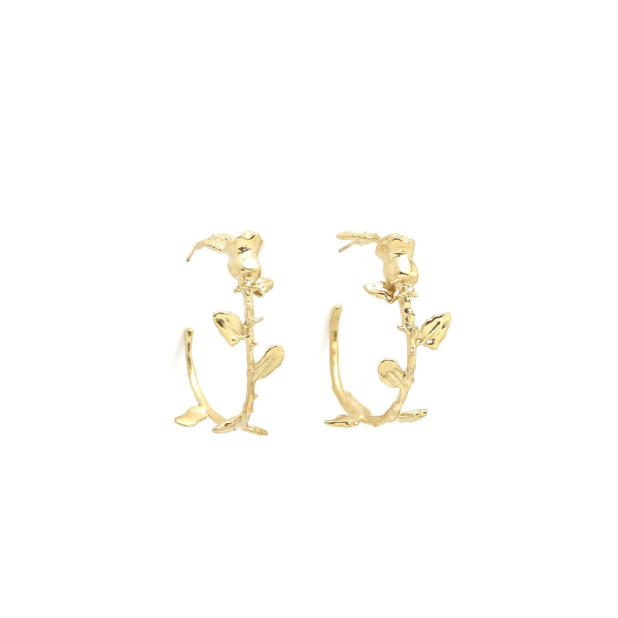 Créoles ouvertes Rosa doré