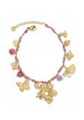 BRACELET FIL PAMPILLES ROSE