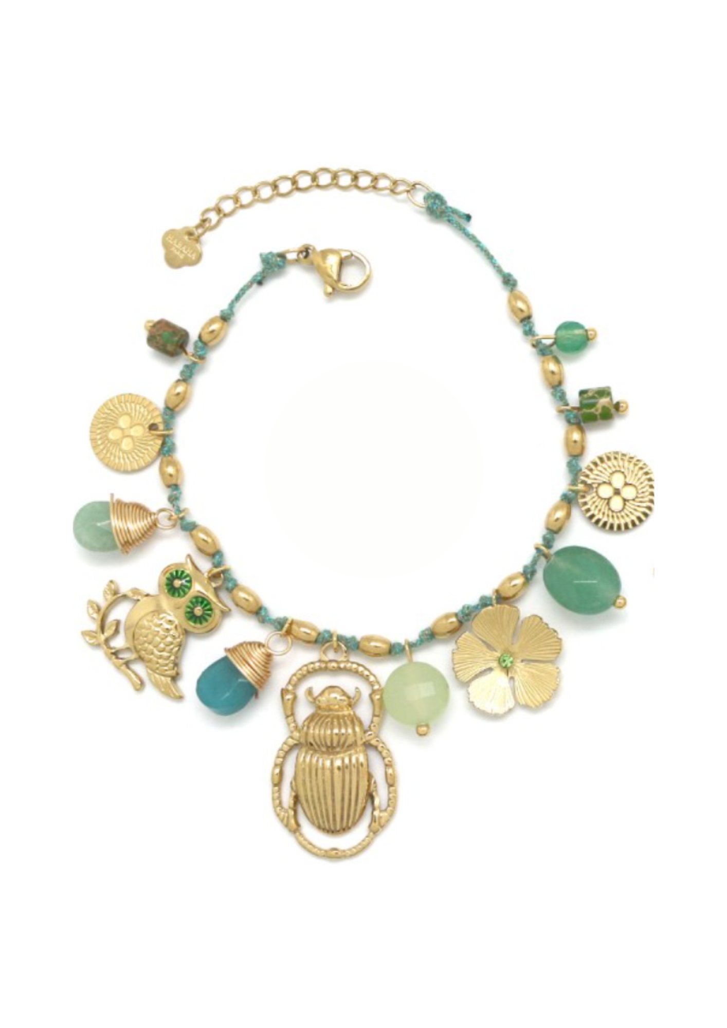 BRACELET FIL PAMPILLES FLEUR