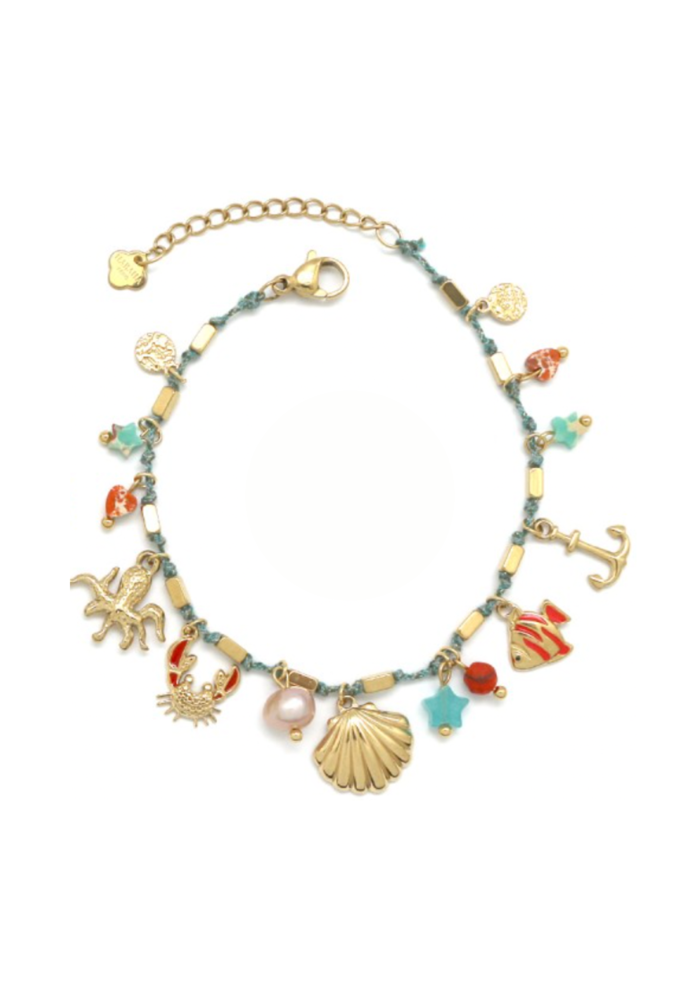 BRACELET FIL PAMPILLES MER