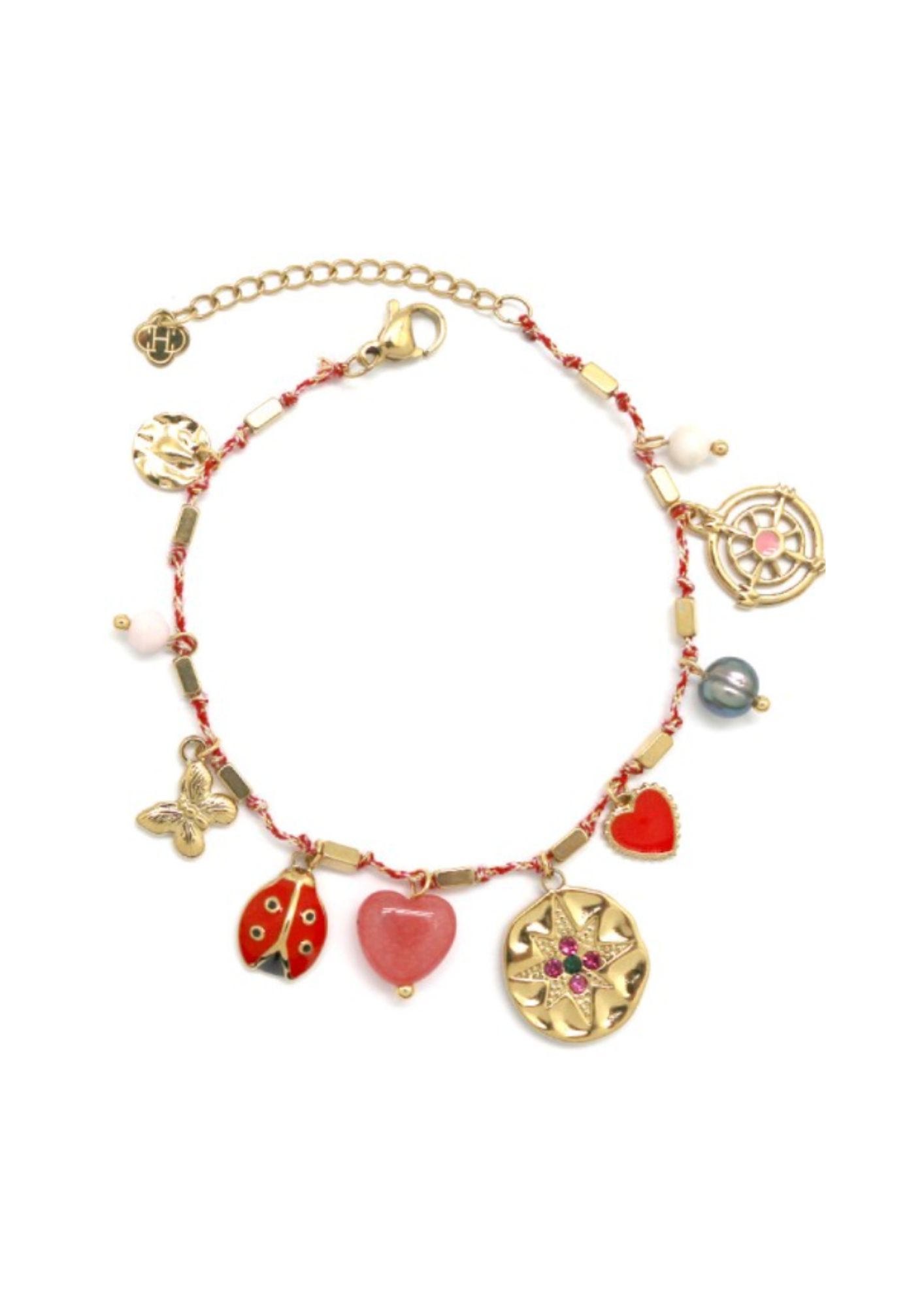 BRACELET FIL PAMPILLES COCCINELLE