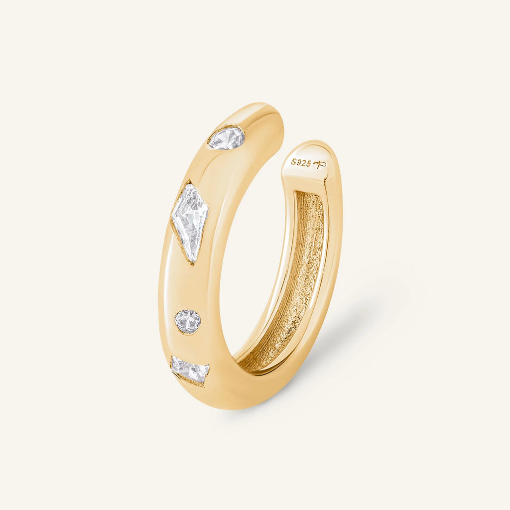 EARCUFF BONIFACIO Argent 925 doré à l'Or 18k