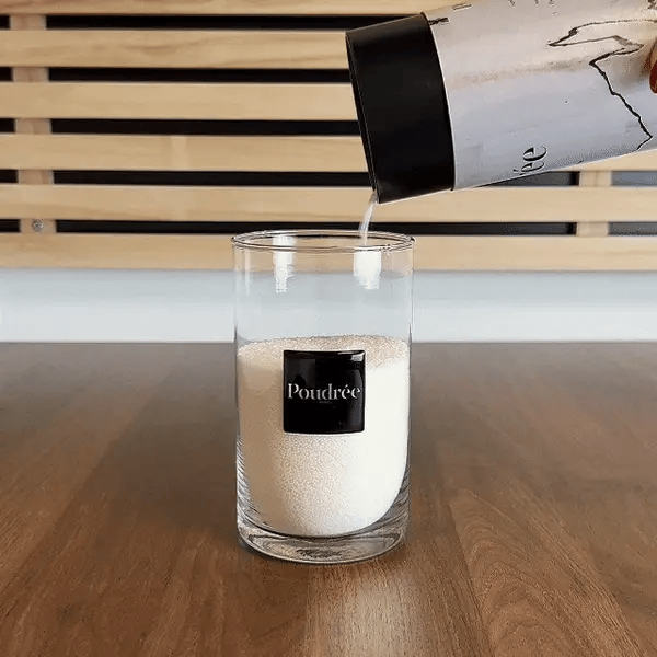 Poudrée : Bougie en perles de cire parfumées - Fleur de coton