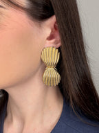 Boucles d’oreilles coquillage dorées