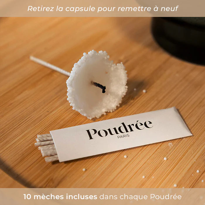 Poudrée : Bougie en perles de cire parfumées - FLORA - Fleur de Sakura