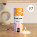 Poudrée : Bougie en perles de cire parfumées - FLORA - Pêche Exotique