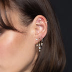 BOUCLE D'OREILLE BODRUM Argent 925 doré à l'Or 18k