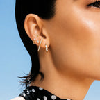 EARCUFF VILLEFRANCHE Argent 925 doré à l'Or 18k