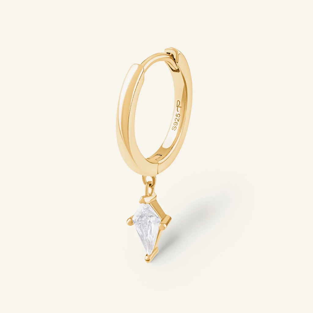 BOUCLE D'OREILLE POSITANO Argent 925 doré à l'Or 18k