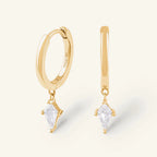 BOUCLE D'OREILLE POSITANO Argent 925 doré à l'Or 18k