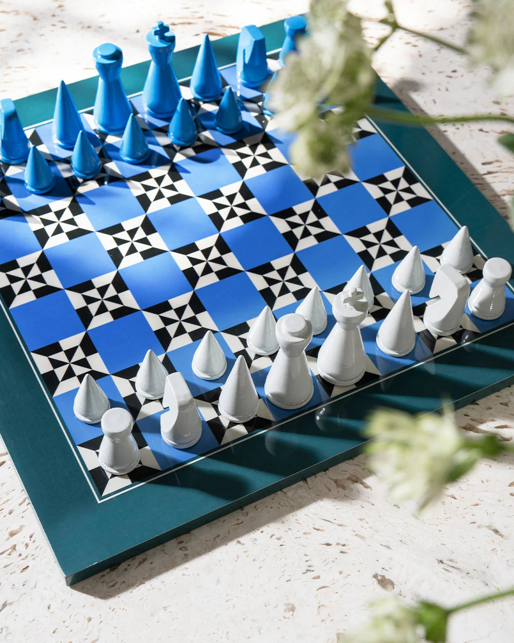 Jeu d'échecs laqué POSEIDON