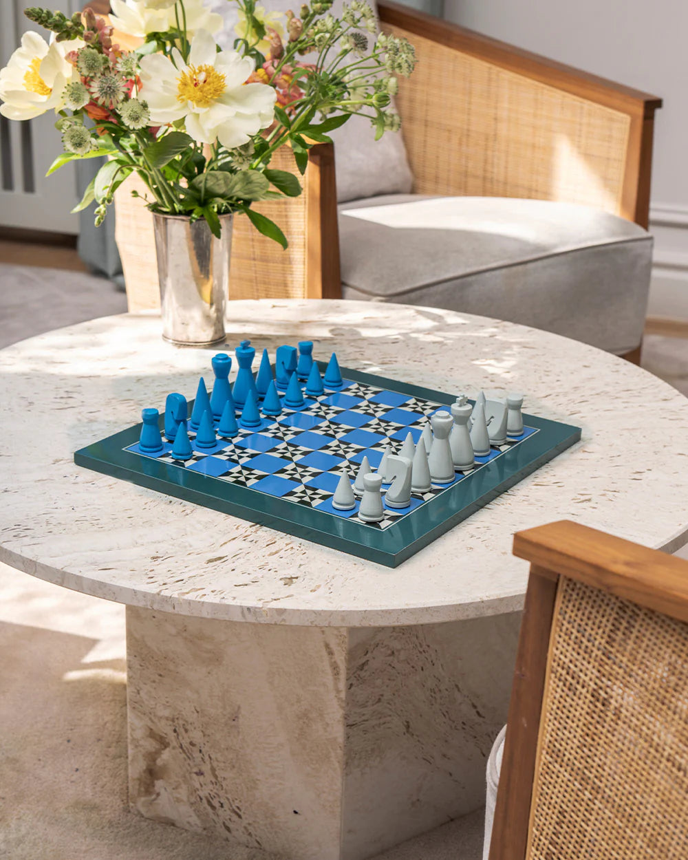 Jeu d'échecs laqué POSEIDON