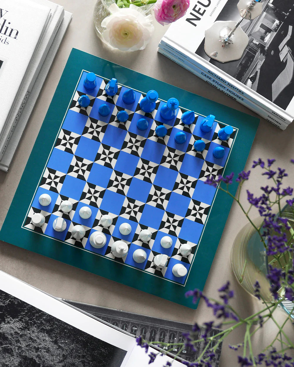 Jeu d'échecs laqué POSEIDON