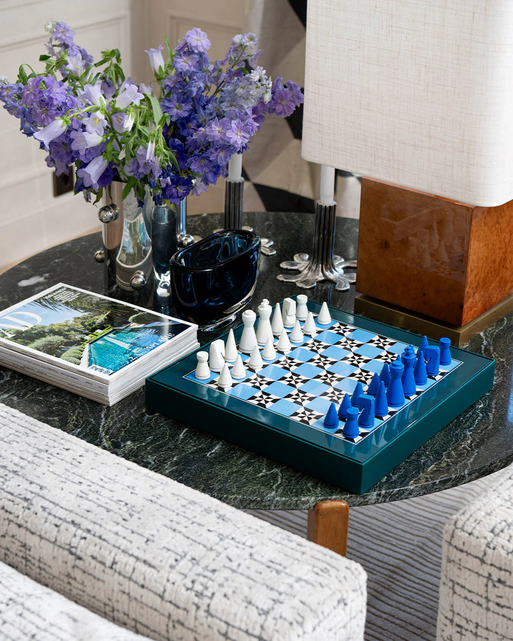 Jeu d'échecs laqué POSEIDON