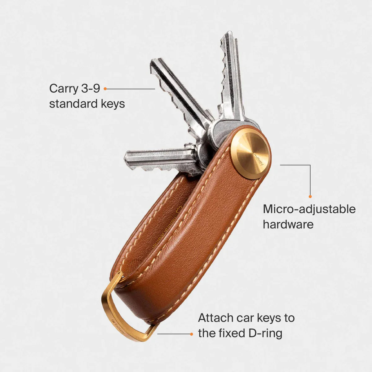 Key Organizer Pro Leather Blackout