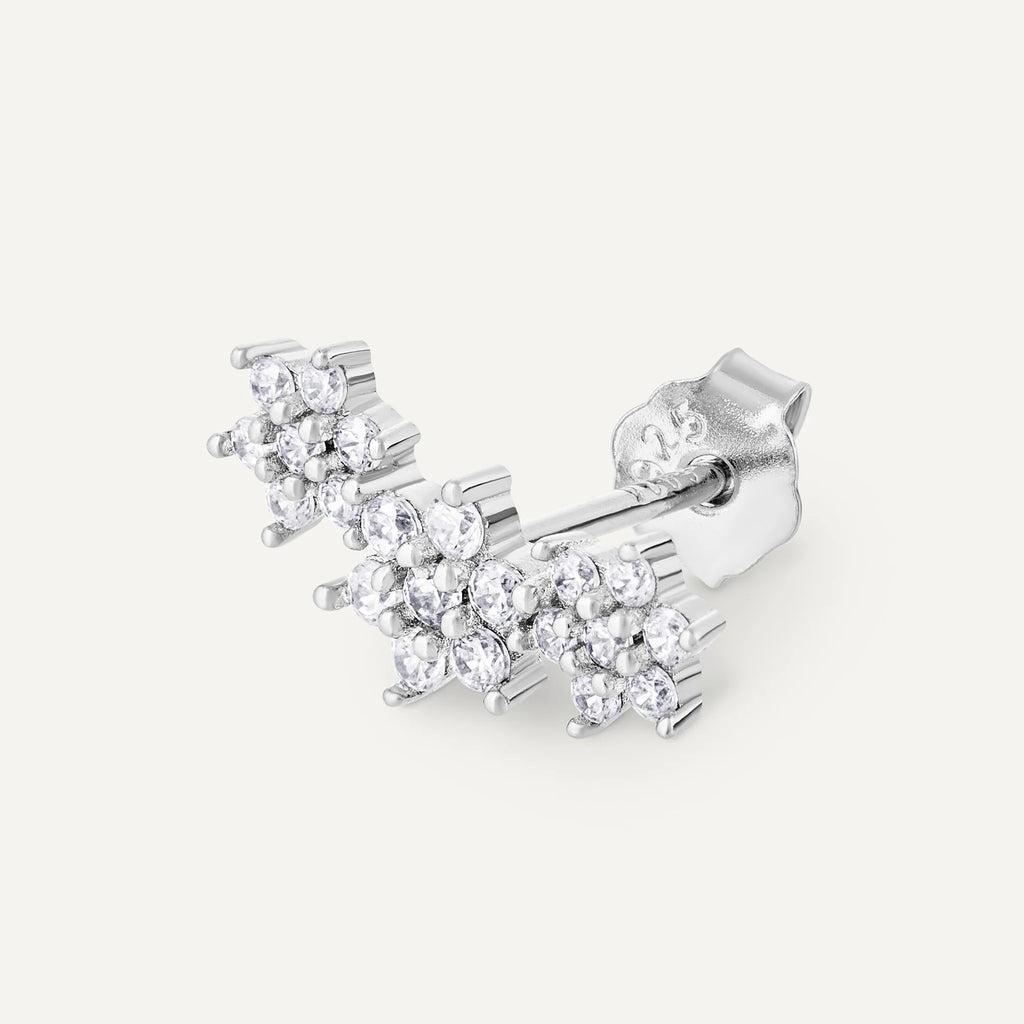 BOUCLE D'OREILLE PALMA Argent 925 doré à l'Or 18k