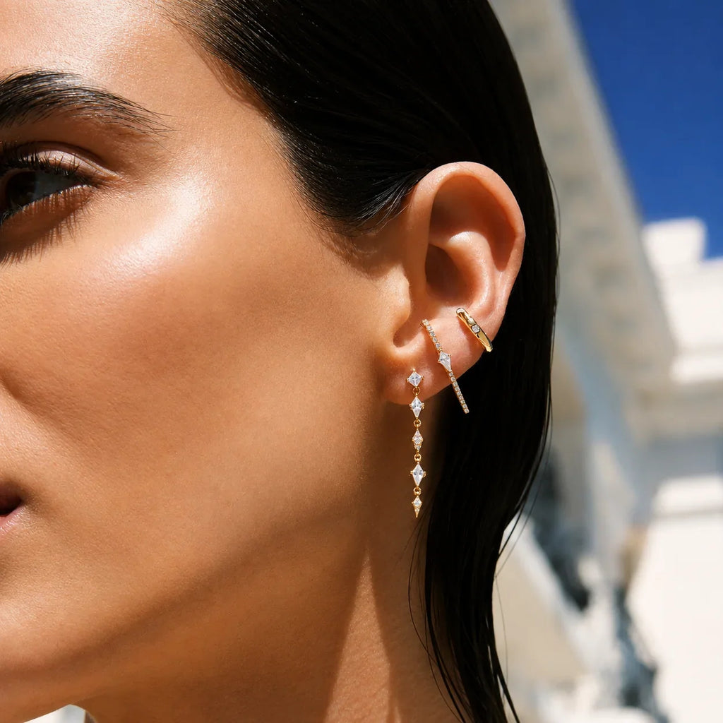 EARCUFF BONIFACIO Argent 925 doré à l'Or 18k