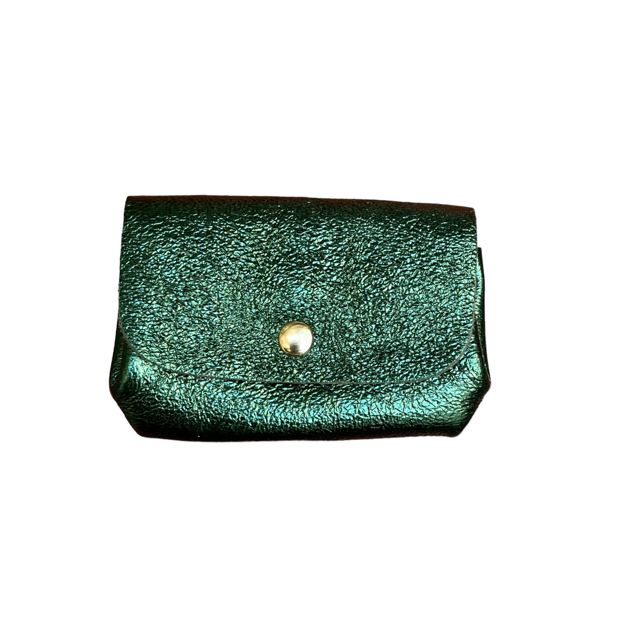Porte monnaie accordéon cuir irisé