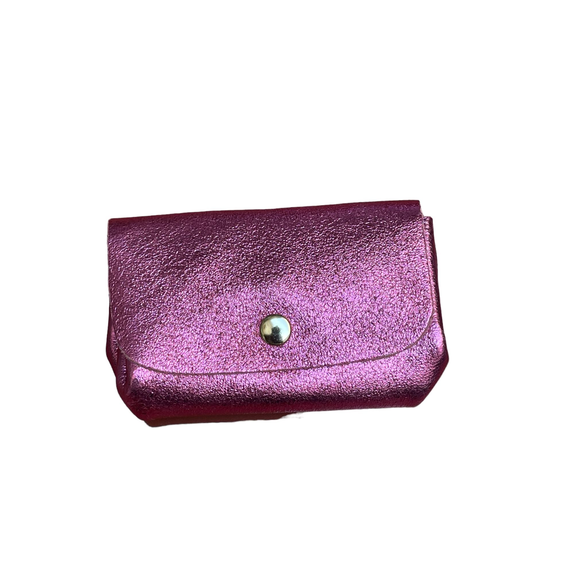 Porte monnaie accordéon cuir irisé