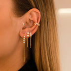 BOUCLE D'OREILLE ARCACHON Argent 925 doré à l'Or 18k