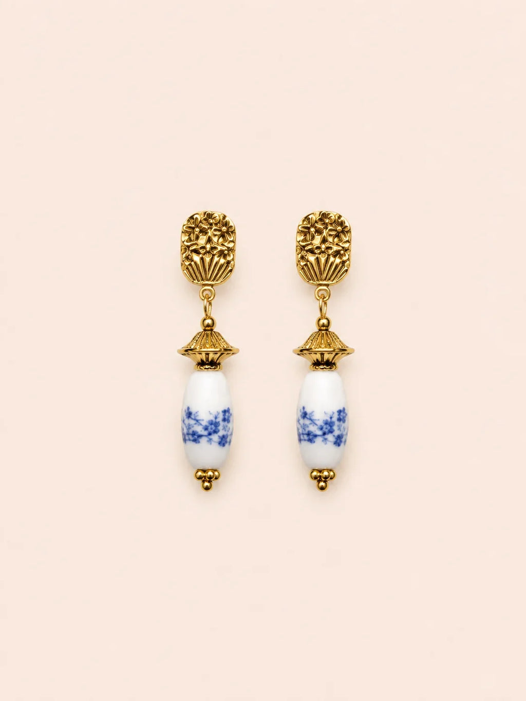 boucles d'oreilles bleue