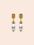 boucles d'oreilles bleue