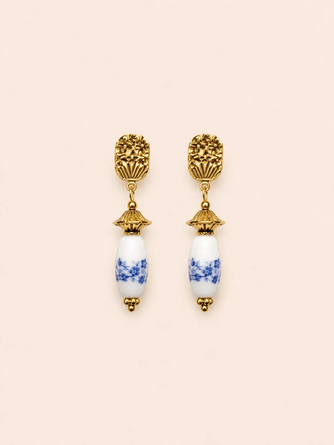 boucles d'oreilles bleue