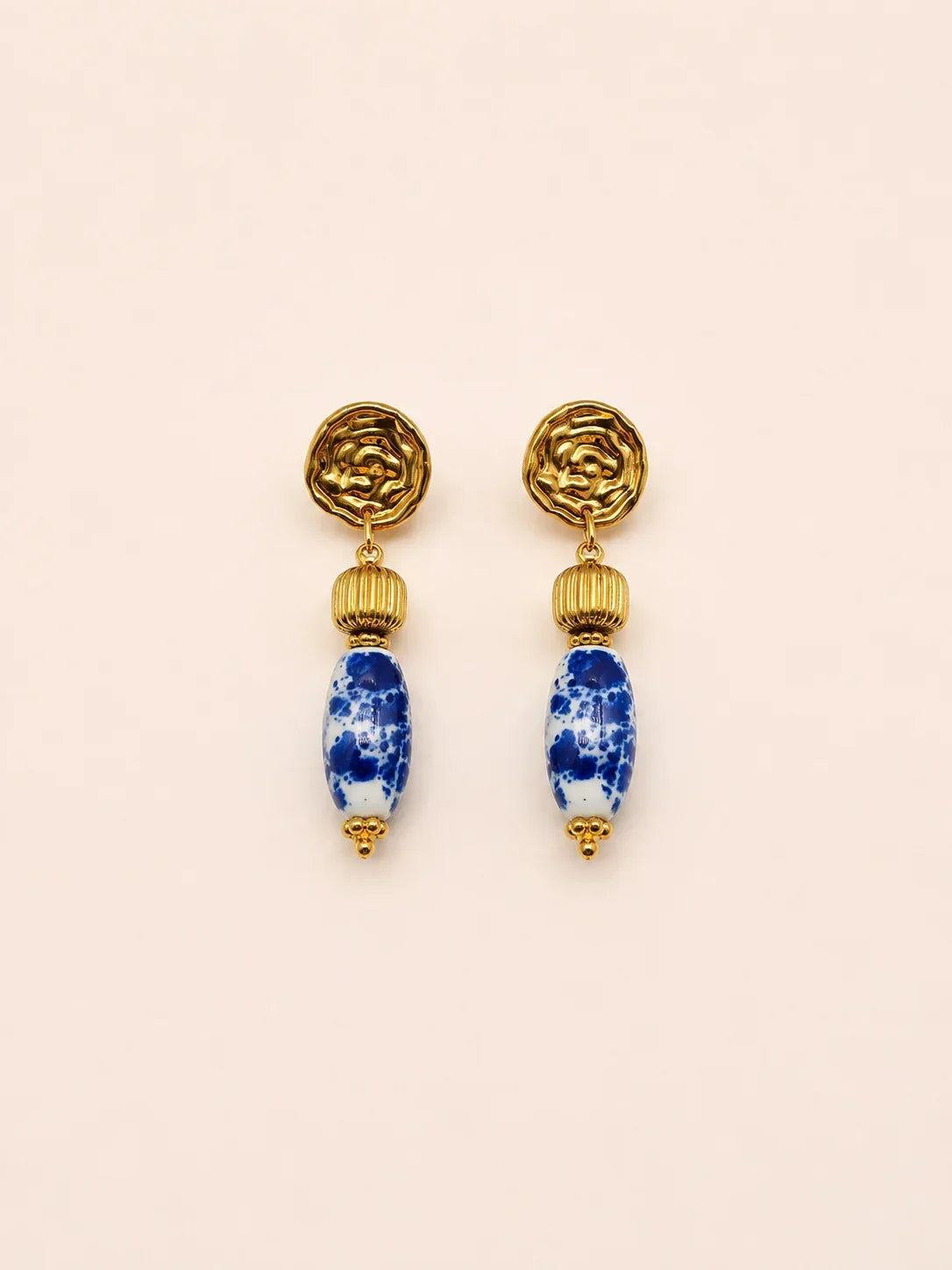 boucles d'oreilles bleue