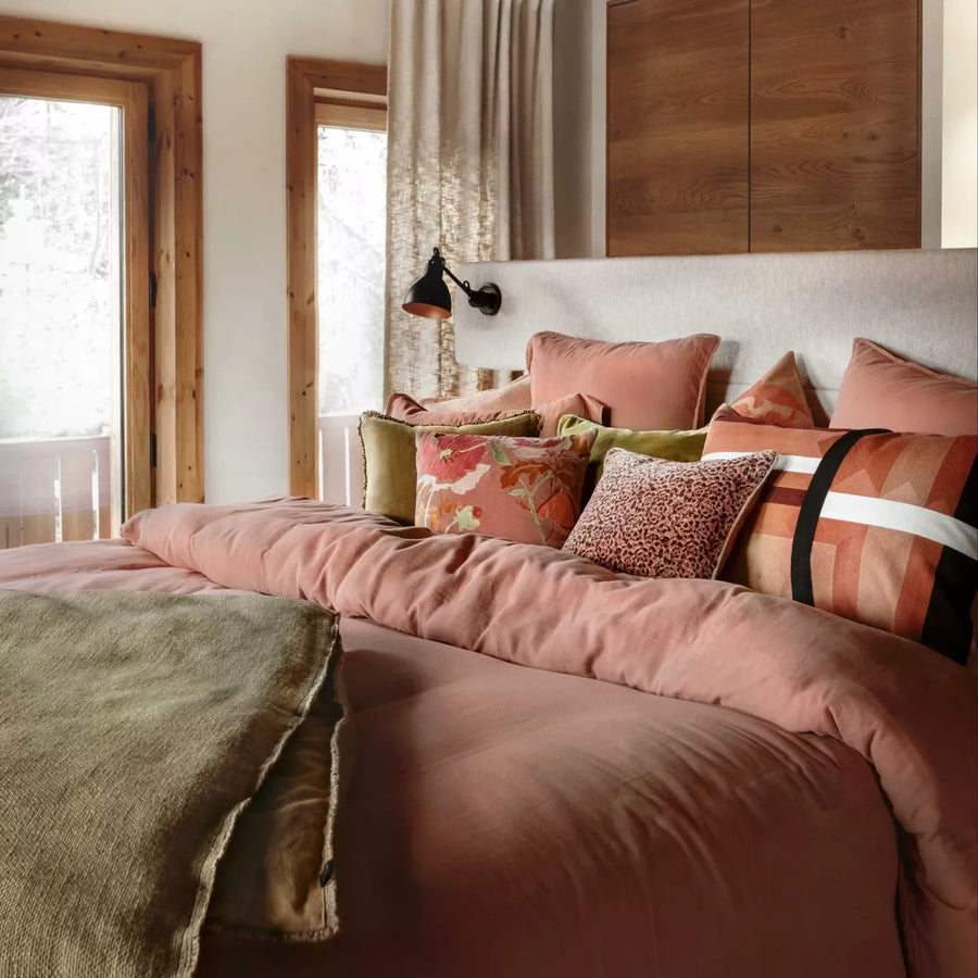 Haomy - Housse de coussin BRISTOL Mocaccino